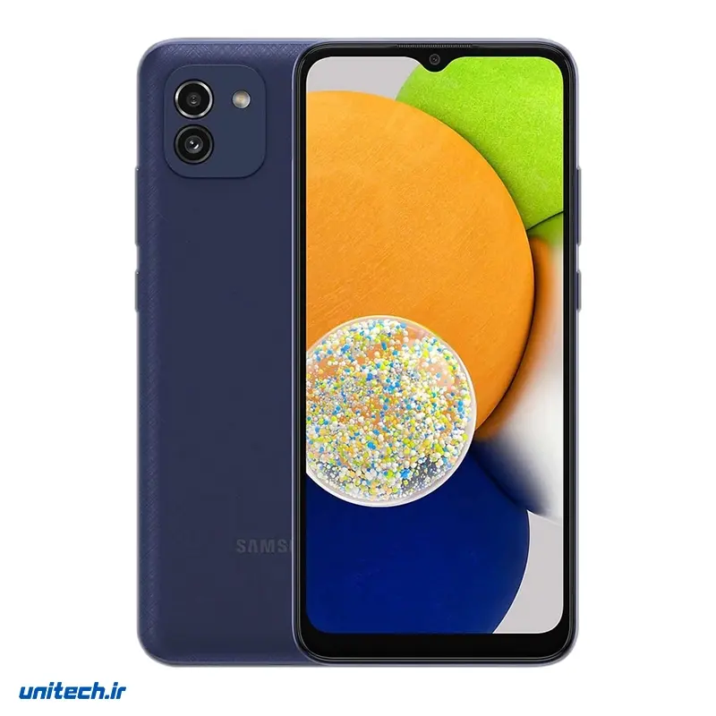 گوشی موبایل سامسونگ مدل Galaxy A03 SM A035FDS دو سیم‌ کارت ظرفیت 64 گیگابایت و رم 4 گیگابایت ABclNu